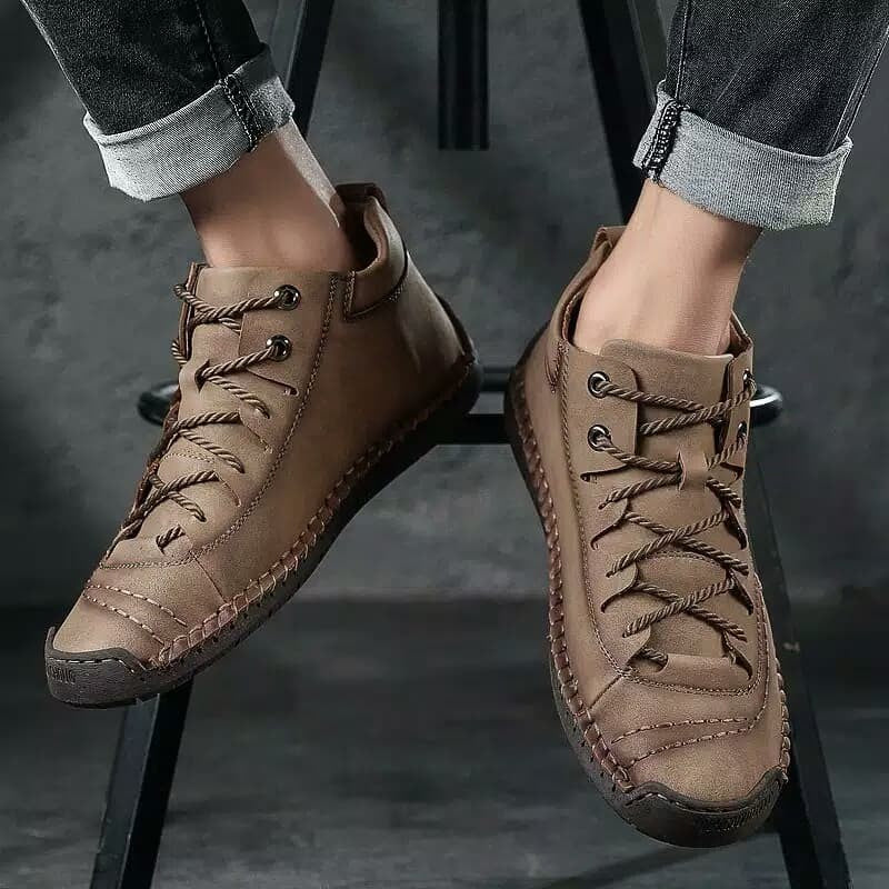 Bazar Belevita - Tênis Masculino Casual Couro - Lincoln