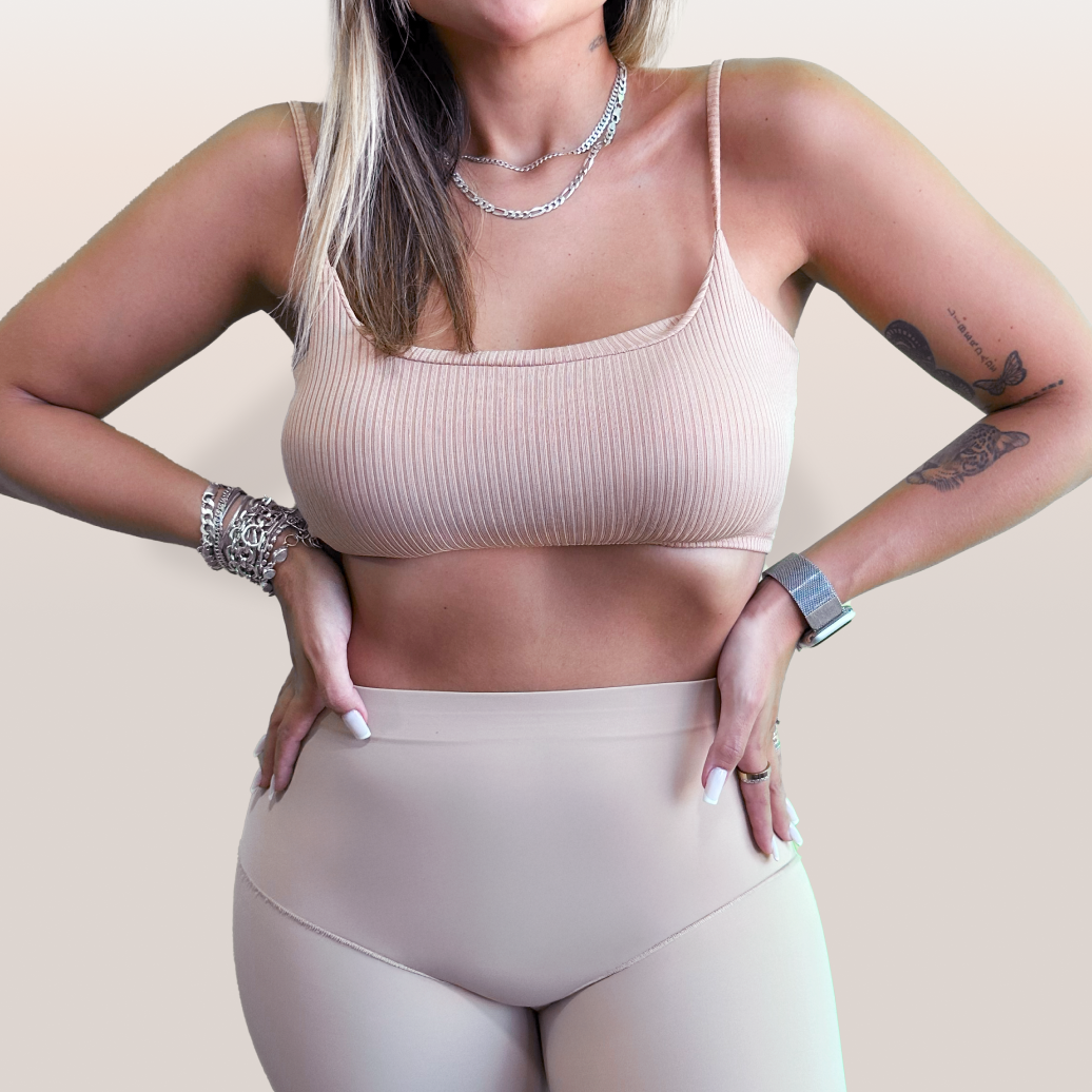 Short Modelador Skin Compression sem costura + Brinde Calcinha Modeladora