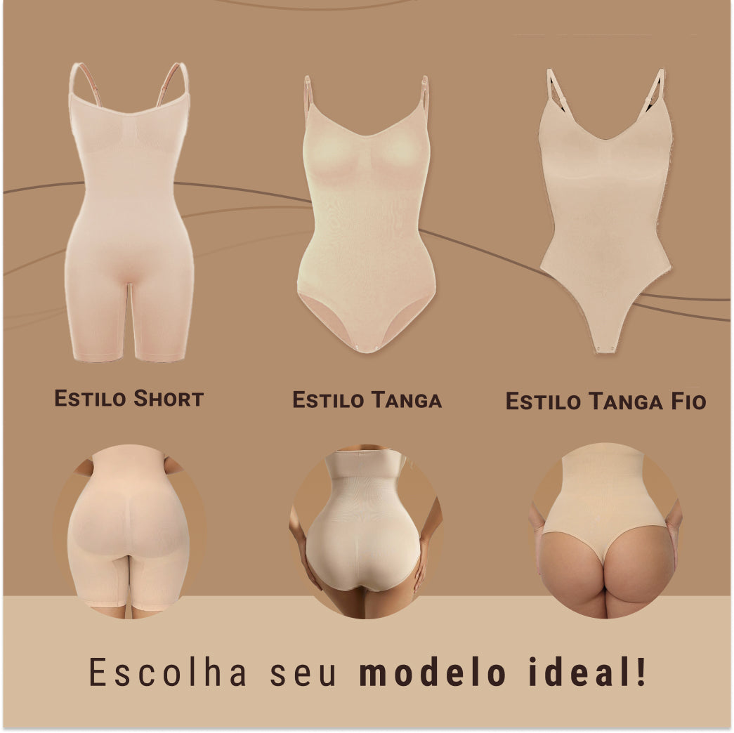 Body Modelador Up Shaper - Compre 1 Leve 2 + Brinde Calcinha Modeladora