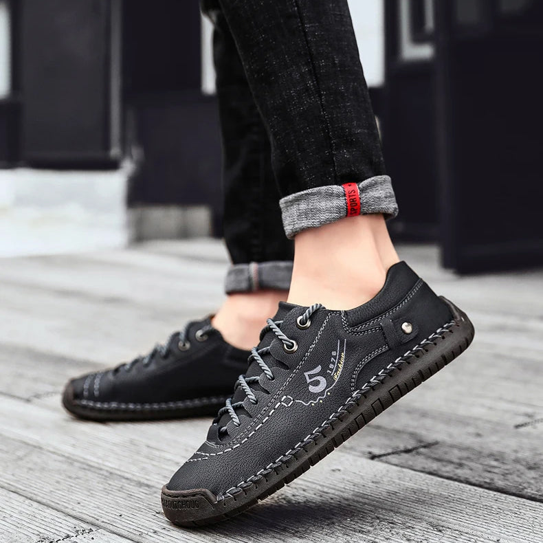 Bazar Belevita - Tênis Masculino Casual Couro - Lincoln