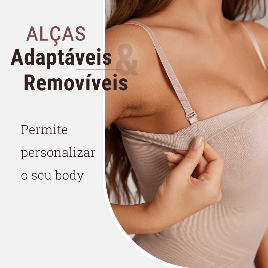 Body Modelador com Alça Removível - Premium Shaper - Compre 1 Leve 2 + Brinde