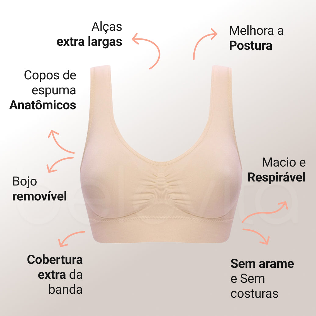 Combo: Short Modelador Slim Shape + Sutiã Comfort Pro